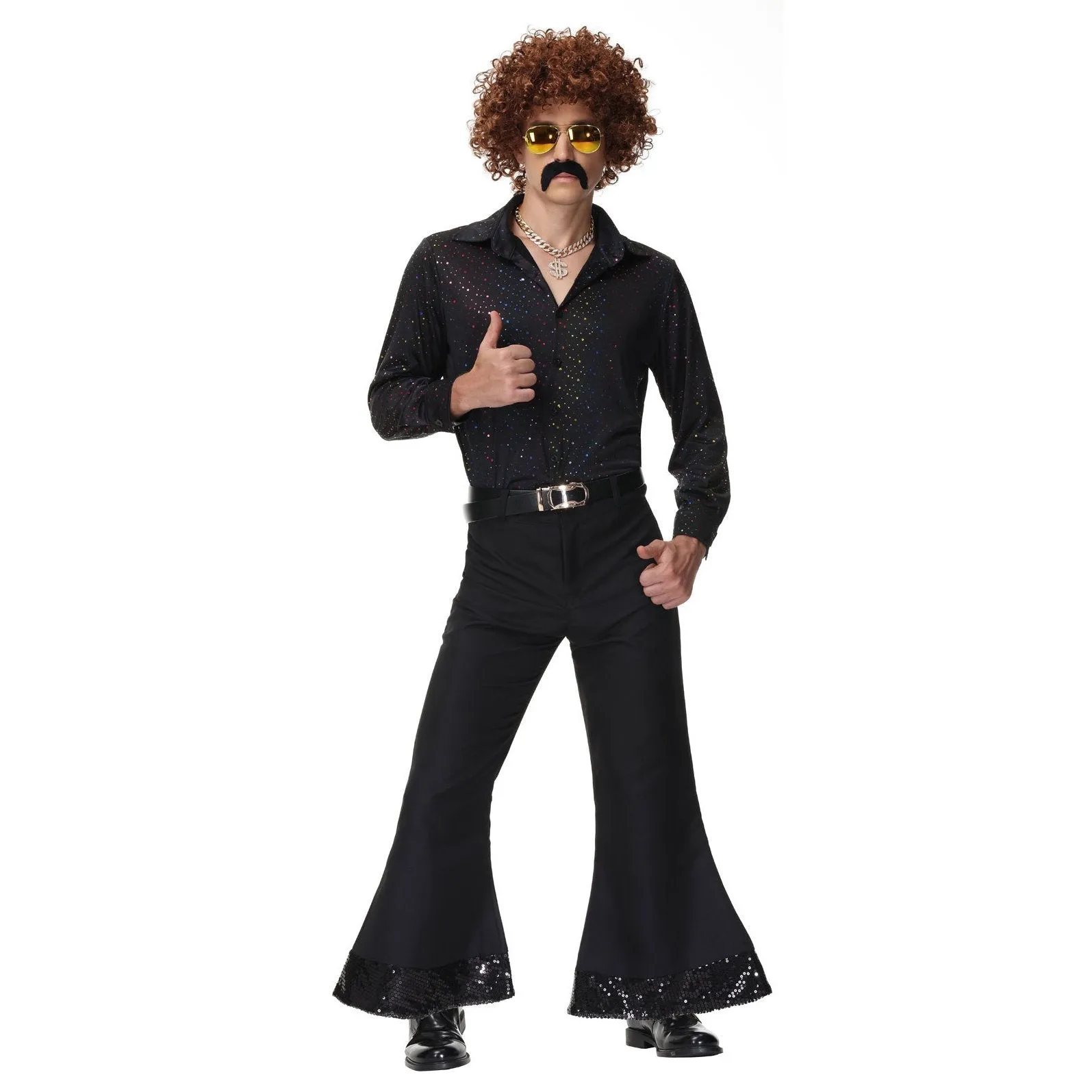 70s Hip Hop Rock Hippie Costumes Fancy Dress Cosplay Halloween Outfit For Adult