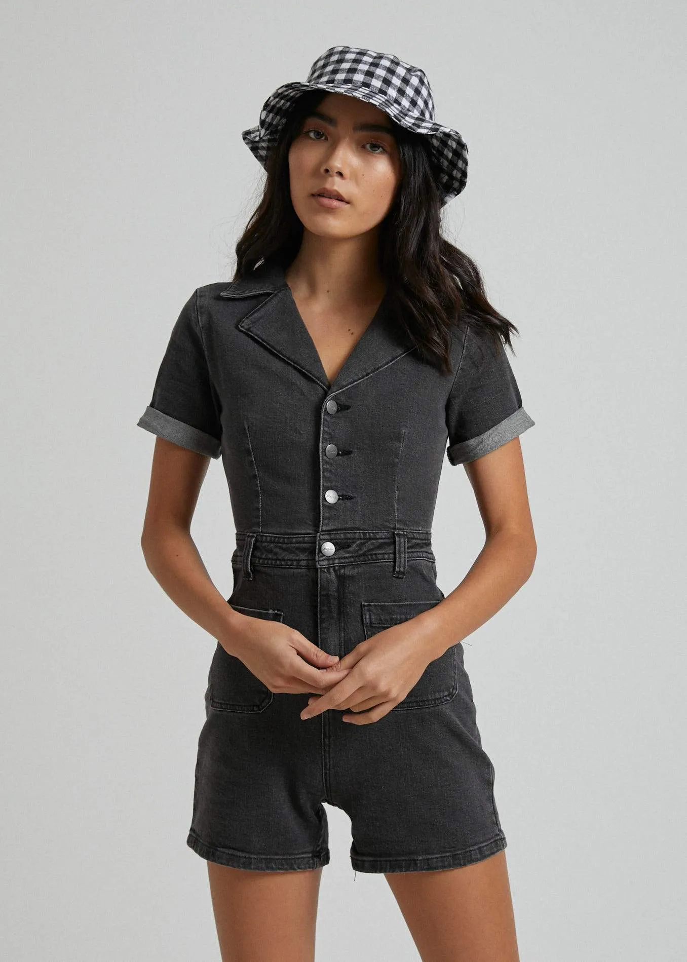 Afends Womens Gigi - Denim Jumpsuit