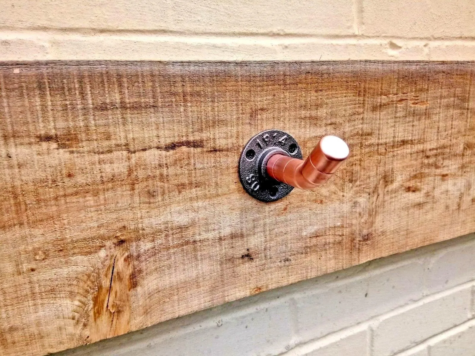 Angled Copper Pipe Hook