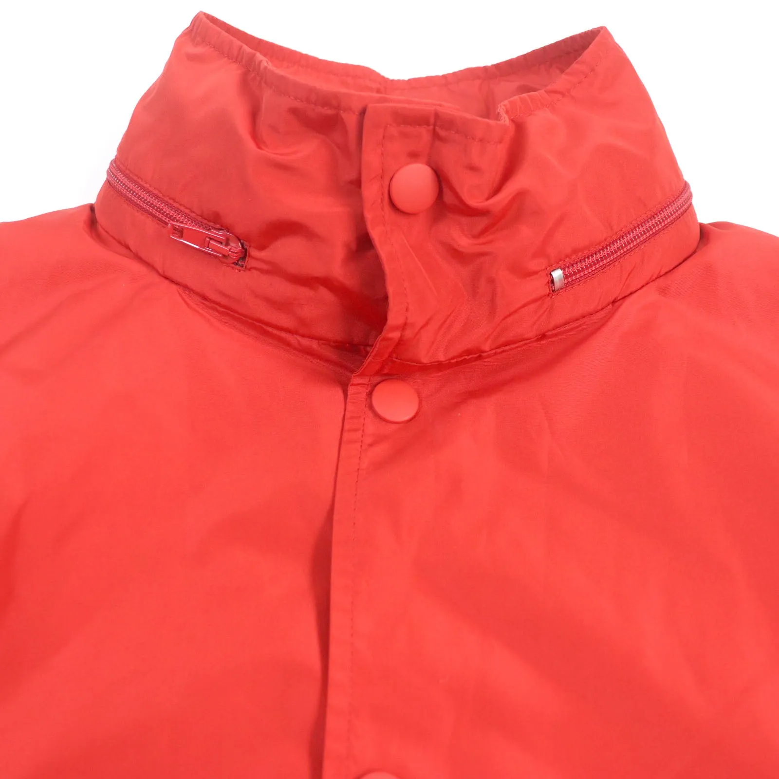 Balenciaga Logo Print Hooded Raincoat Red