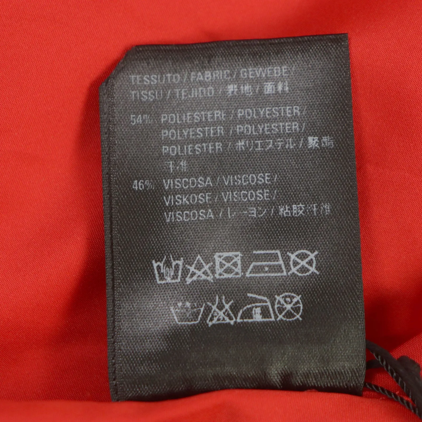 Balenciaga Logo Print Hooded Raincoat Red