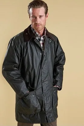 Barbour Border Wax Jacket -  Sage Green MWX0008SG91
