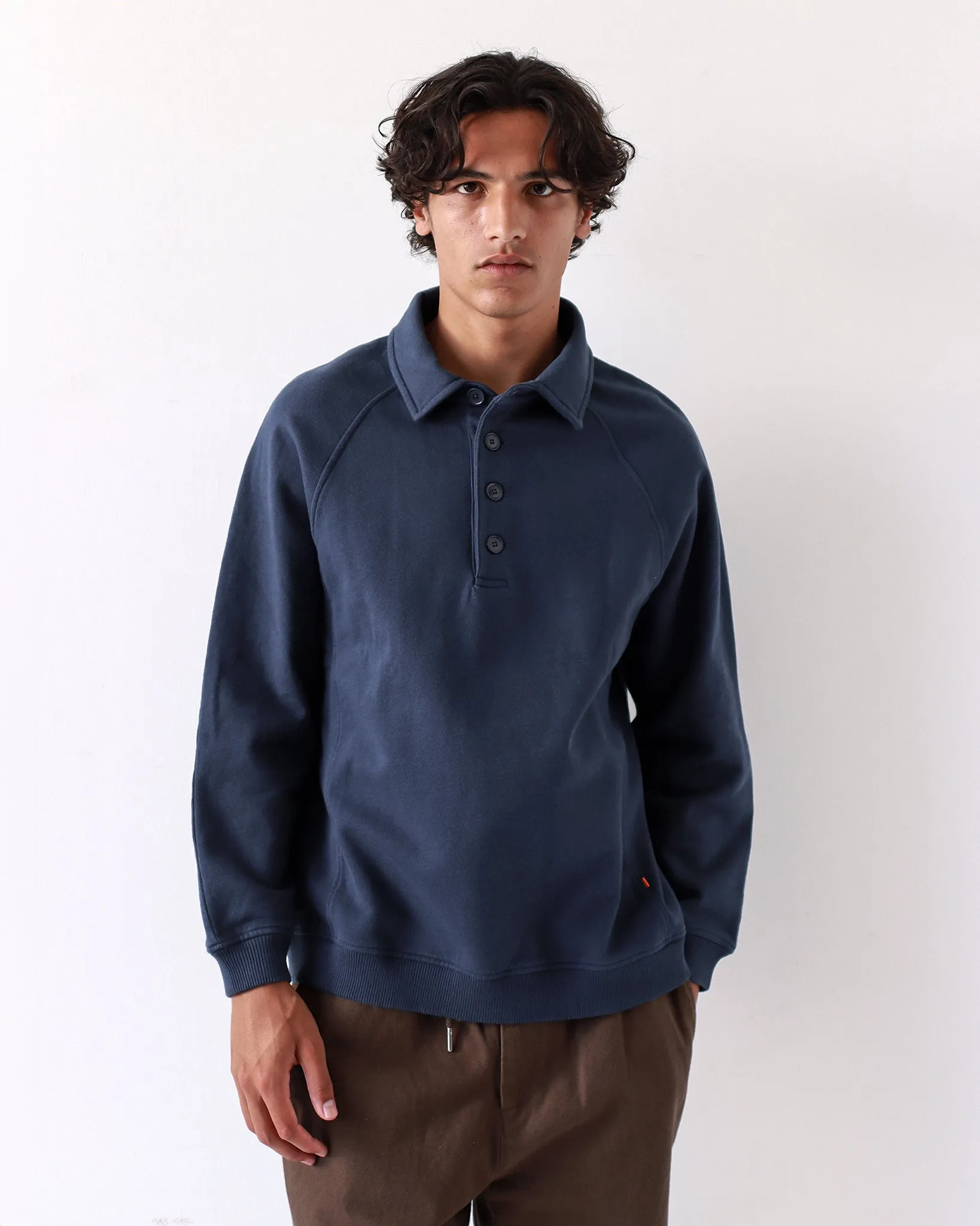 Bernado Rugby Sweatshirt - Navy Blue