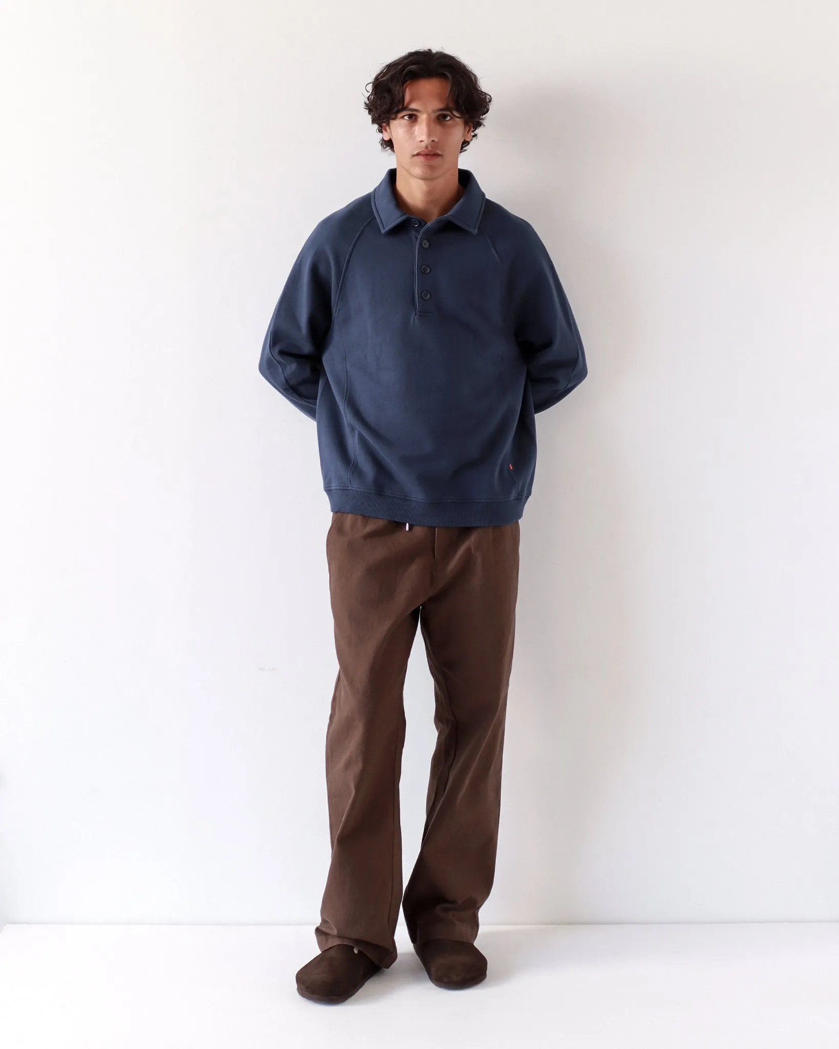 Bernado Rugby Sweatshirt - Navy Blue