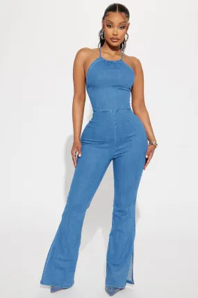 Better Days Denim Jumpsuit - Medium Wash