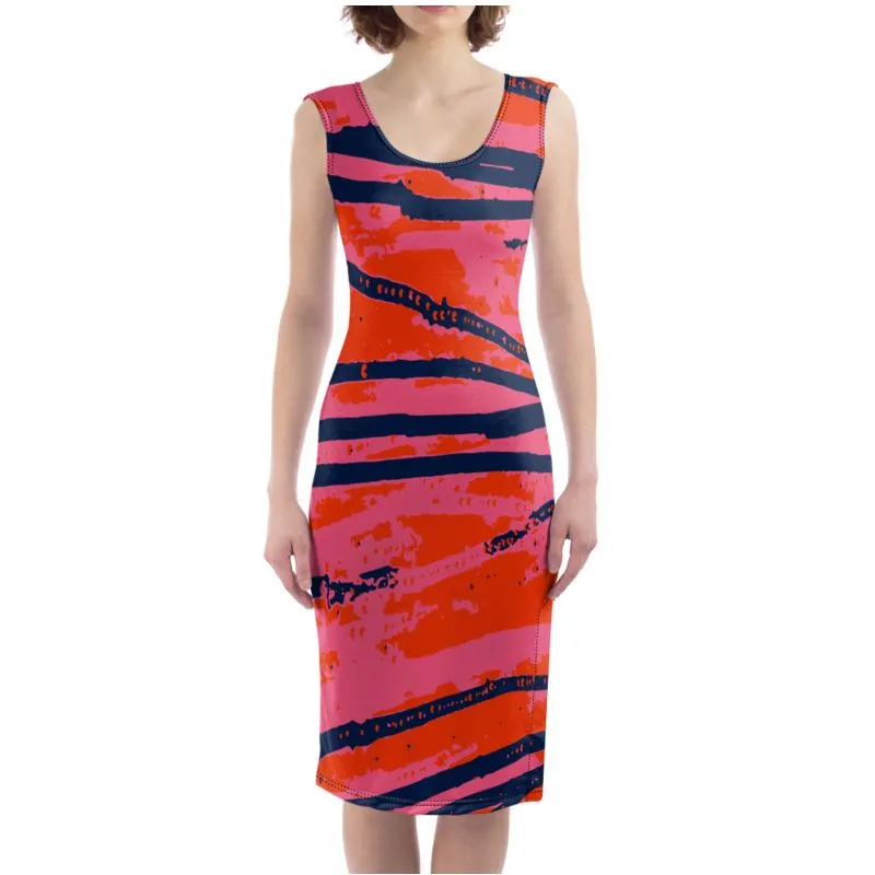 BOSSING IT Sleeveless Bodycon Dress