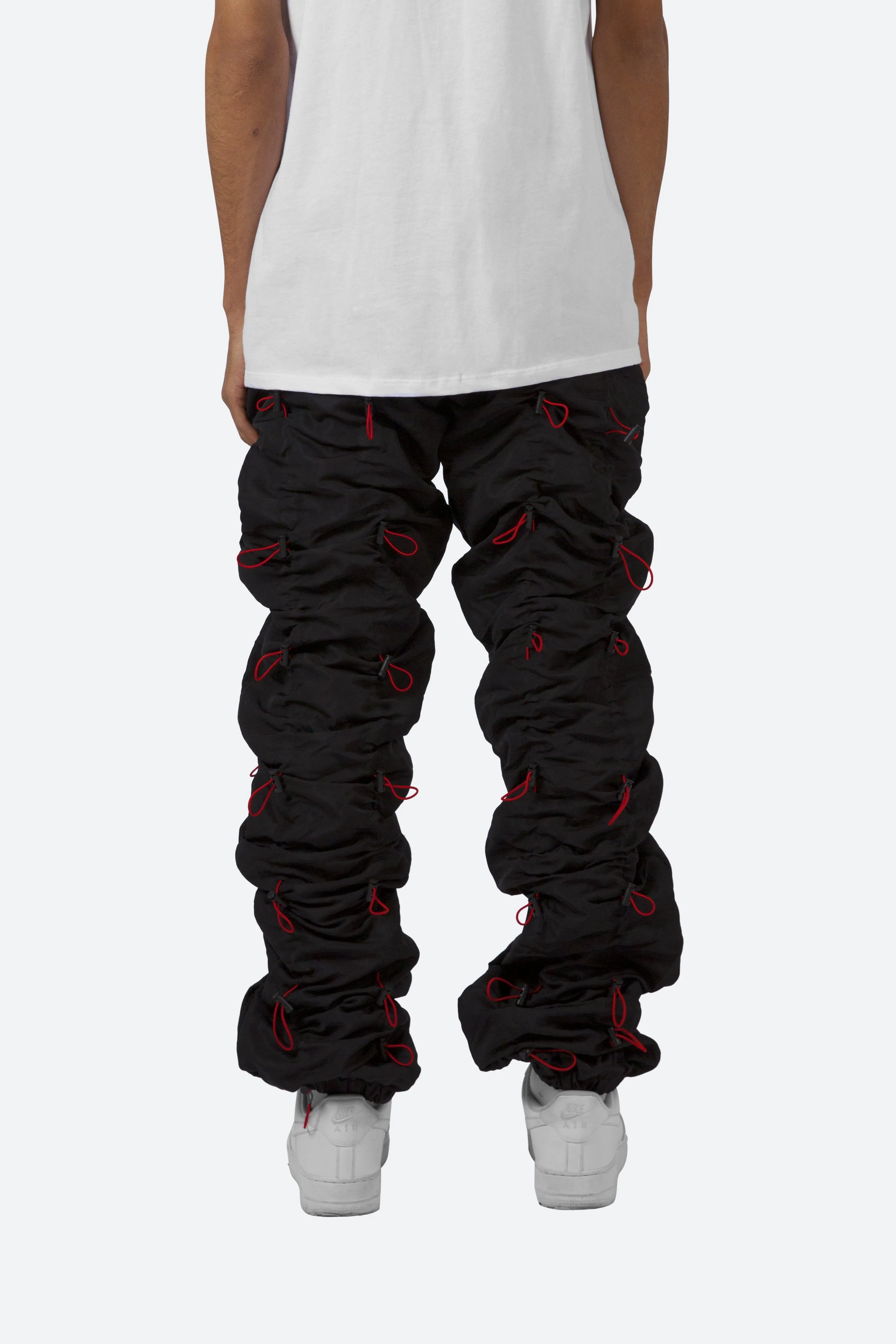 Bungee Cord Pants - Black/Red