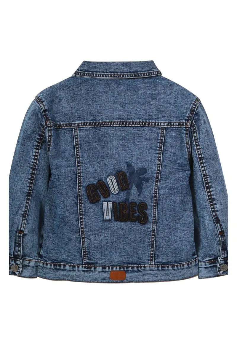 Chaqueta Good Vibes Niño Denim celeste Black and Blue