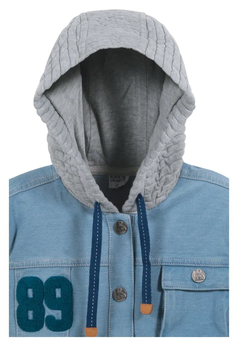 Chaqueta Street  Niño Denim celeste Black and Blue