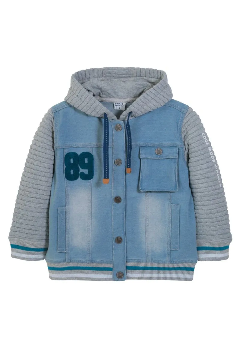 Chaqueta Street  Niño Denim celeste Black and Blue