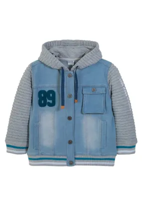 Chaqueta Street  Niño Denim celeste Black and Blue