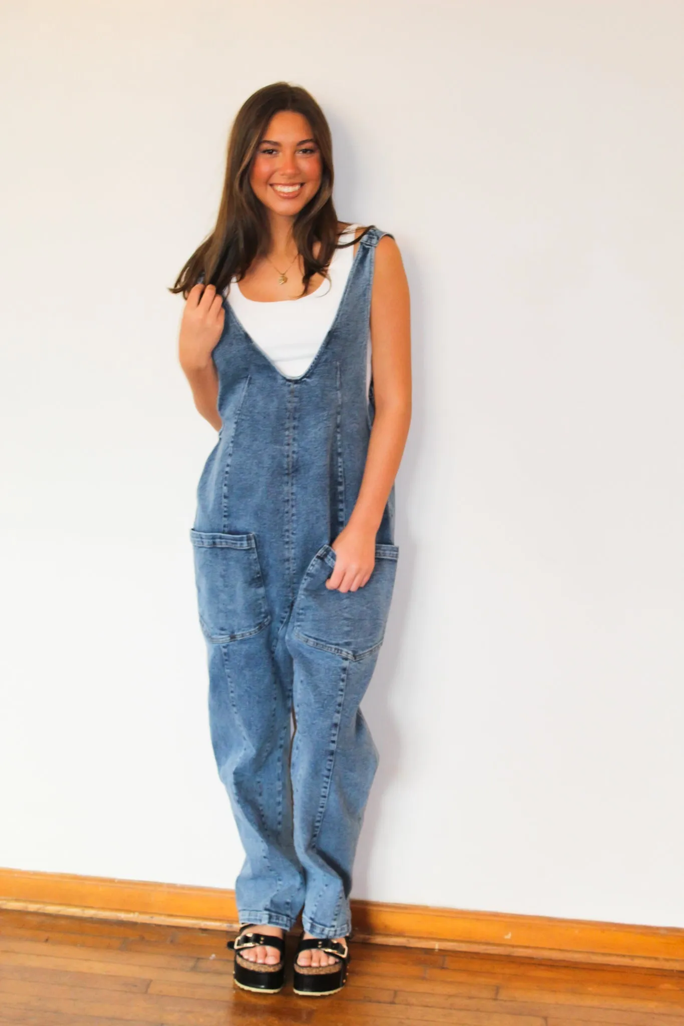 Chasing You Denim Jumpsuit