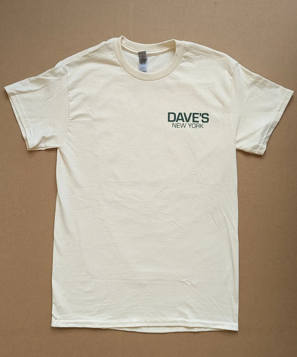 Dave's New York Camo Logo Short Sleeve T-shirt - Natural