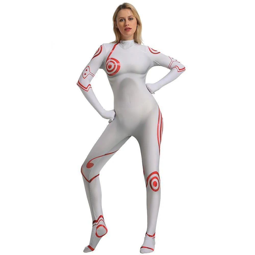 Deadman Wonderland Shiro Cosplay Costume Zentai Bodysuit for Halloween Party