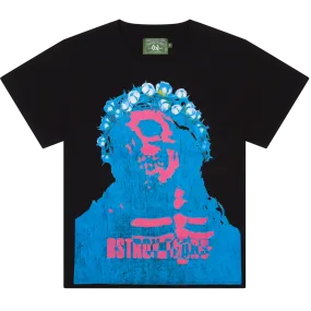 Denim Tears Bstroy Tears Crown Made Of Cotton Black Tee
