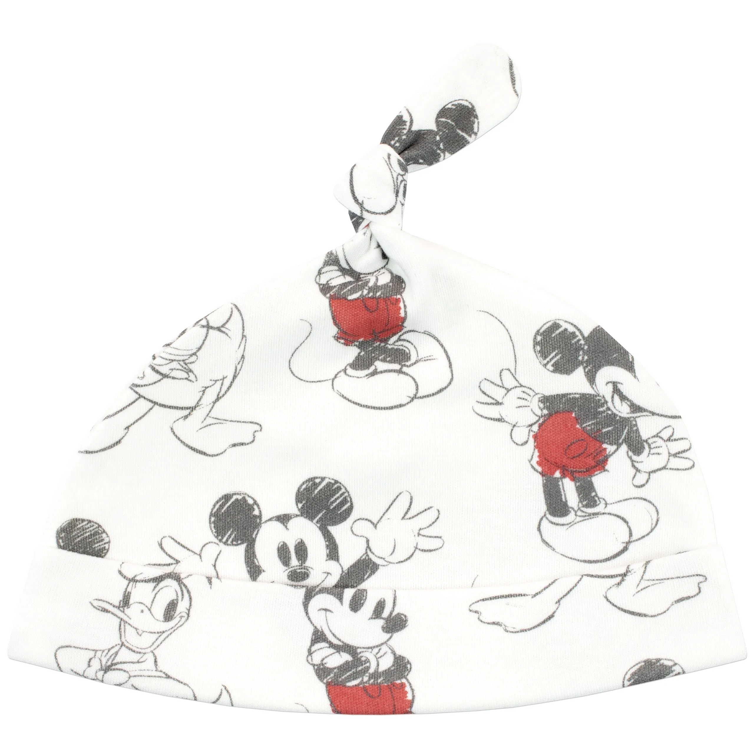Disney Baby Boys Mickey Mouse and Donald Duck Bodysuit with Hat and Bib Outfit 5 Piece Set Multicoloured 3-6 Months