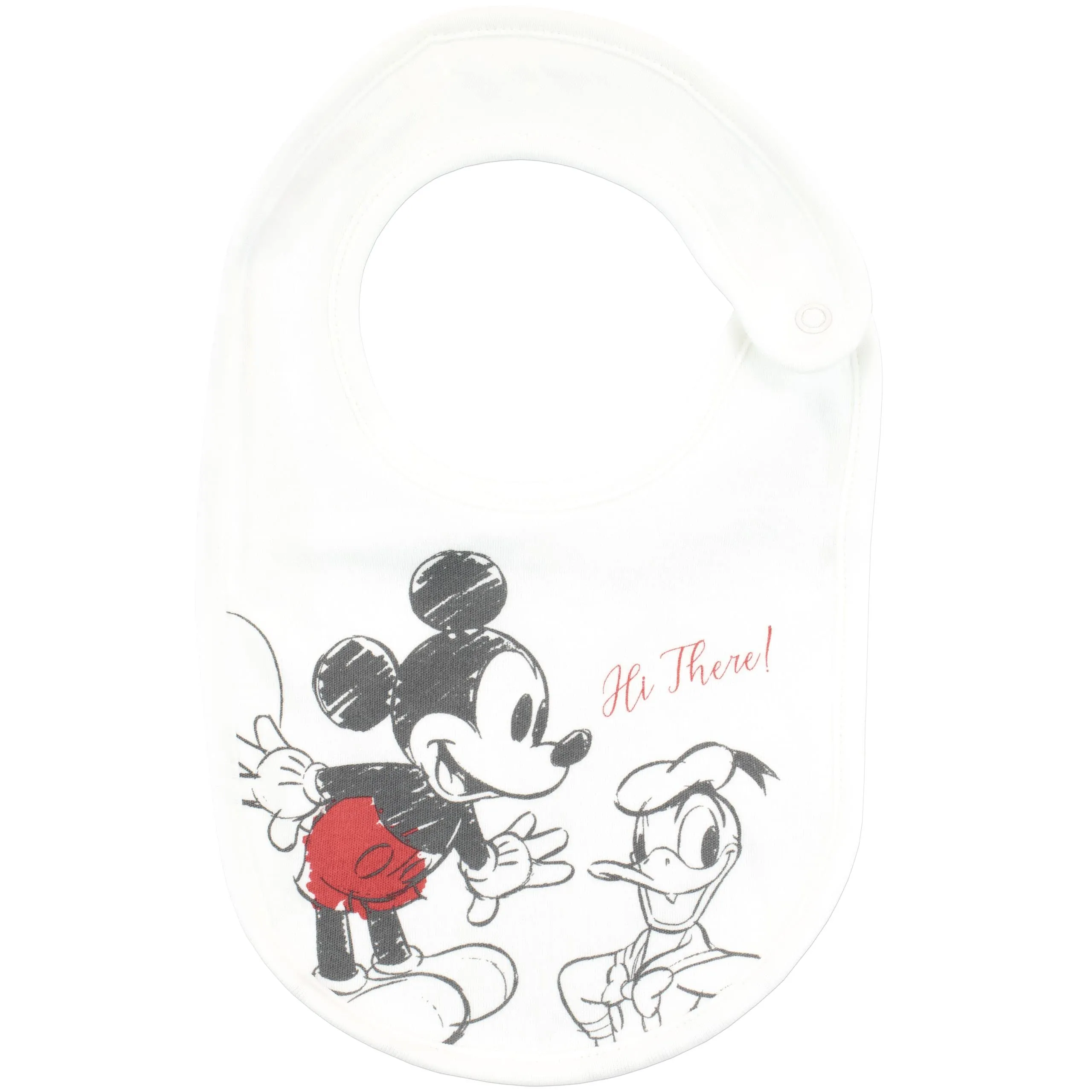 Disney Baby Boys Mickey Mouse and Donald Duck Bodysuit with Hat and Bib Outfit 5 Piece Set Multicoloured 3-6 Months