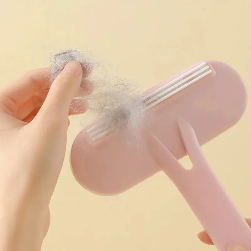 Double-Sided Pet Hair Remover Brush - Grooming & Wool Collector