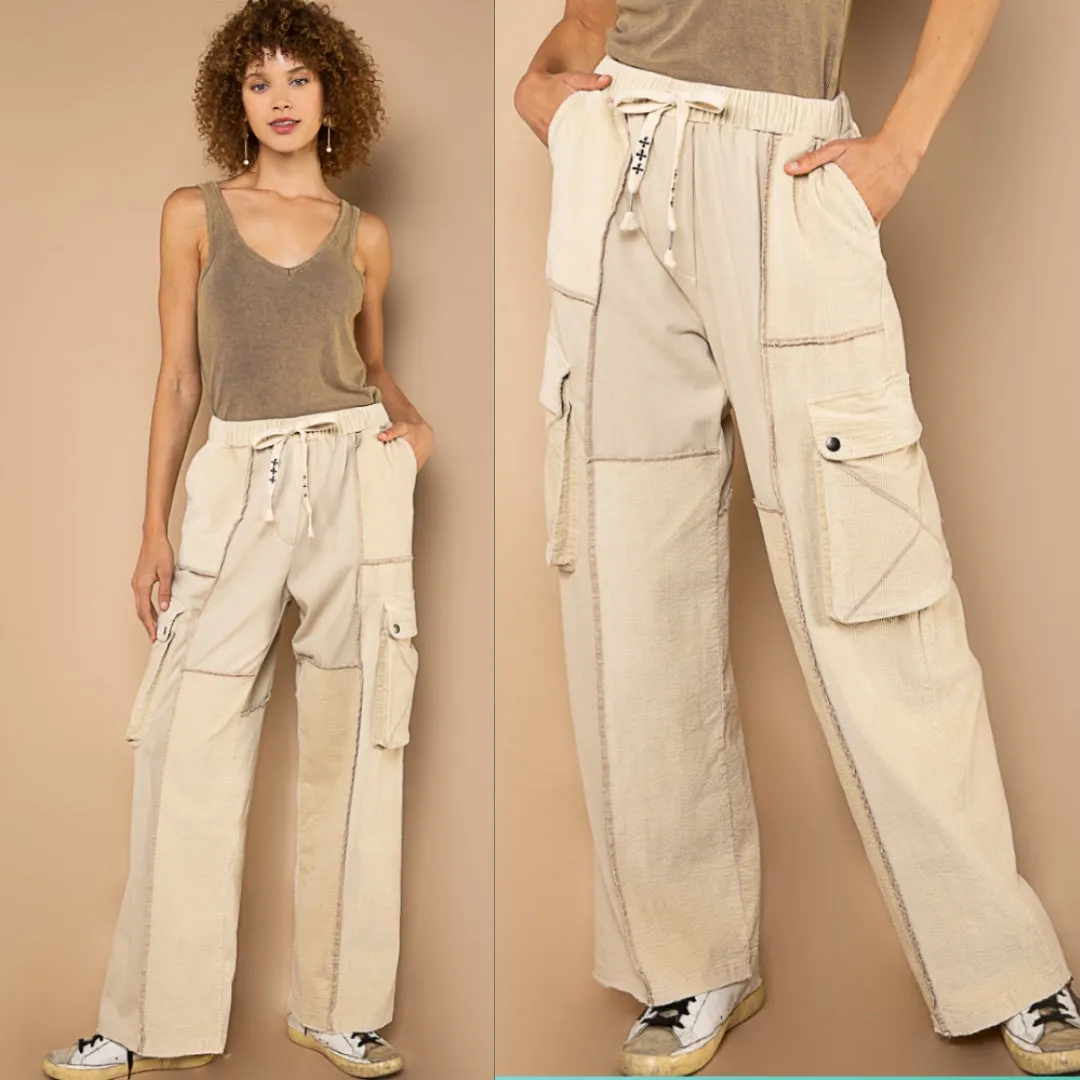 Drawstring Cargo Pants