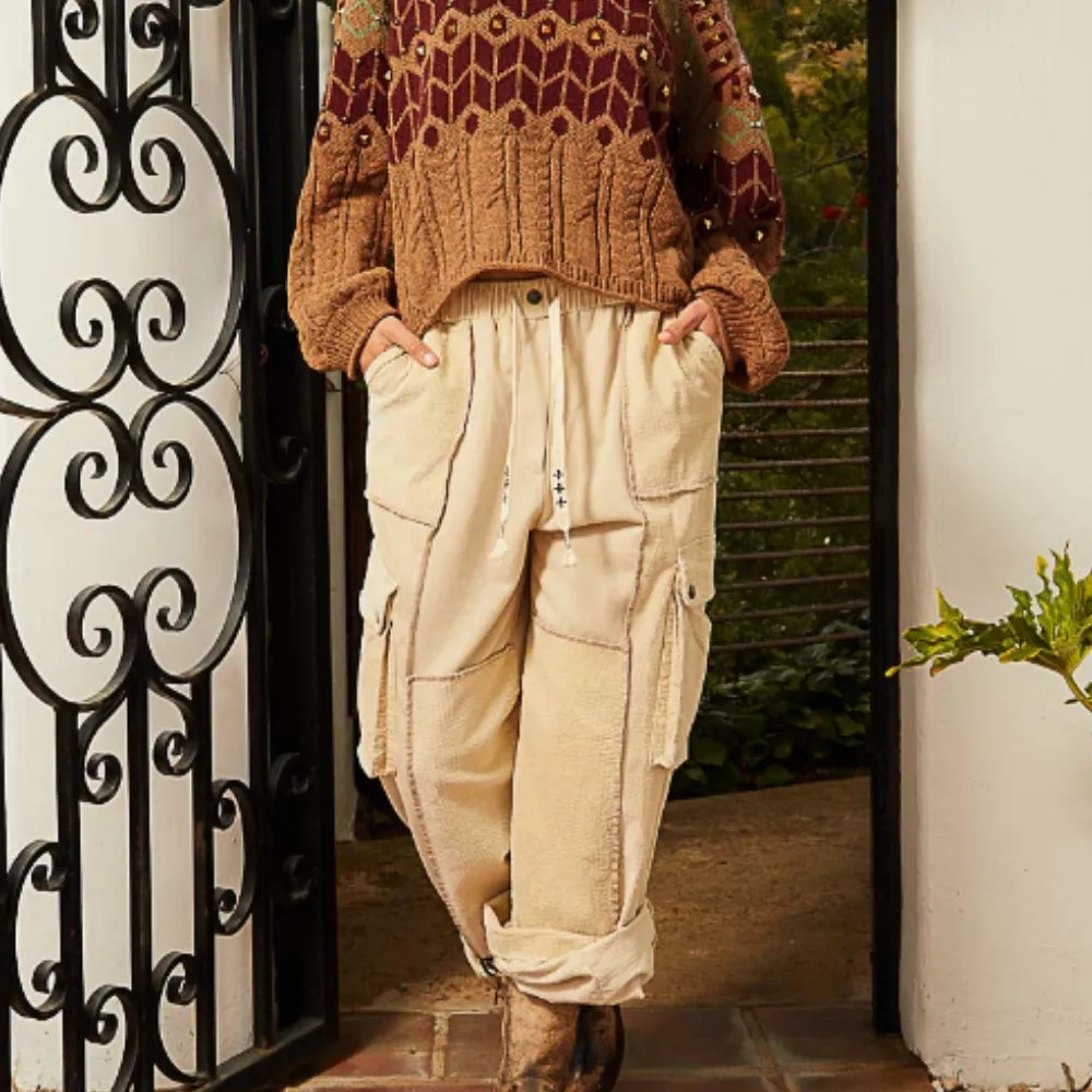 Drawstring Cargo Pants