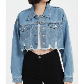 Fashion Women Casual Denim Jacket Wholesale