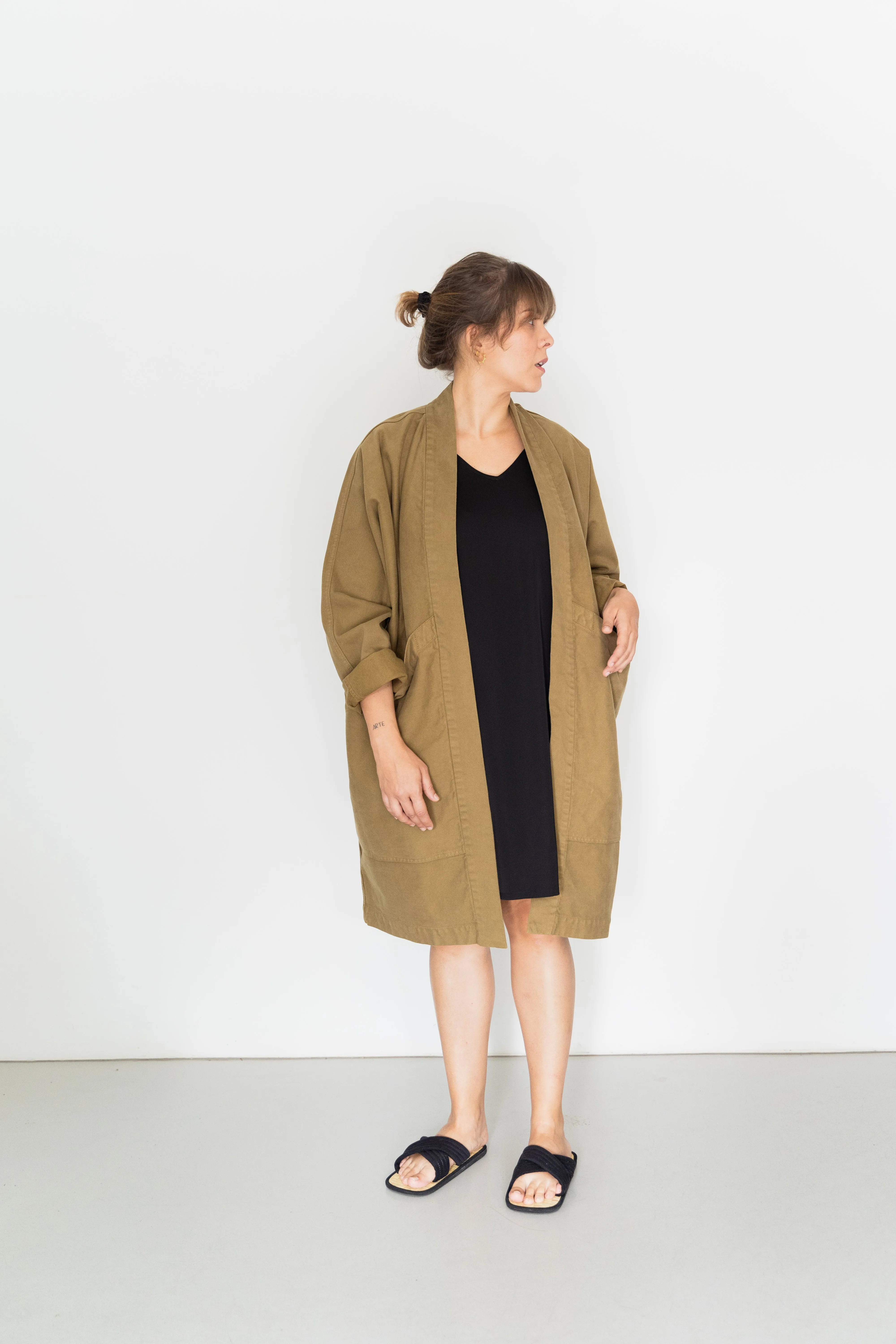 Jacket Big Pockets Hazel in ORGANIC Cotton