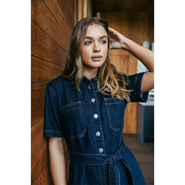 Lorena Jumpsuit - Indigo Denim