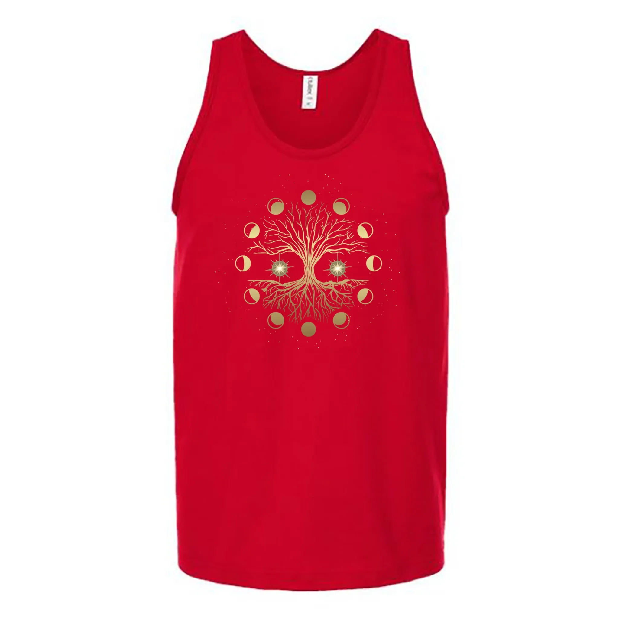 Lunar Phase Tree Unisex Tank Top