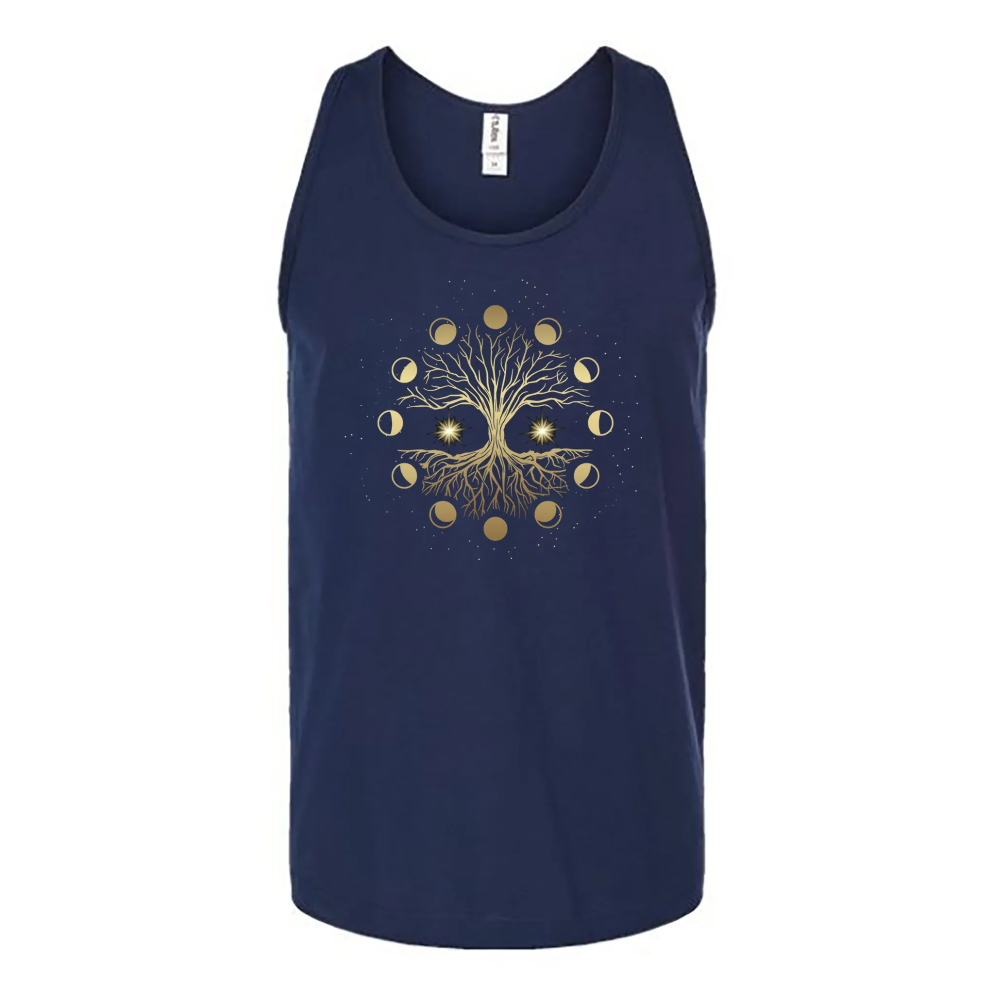 Lunar Phase Tree Unisex Tank Top