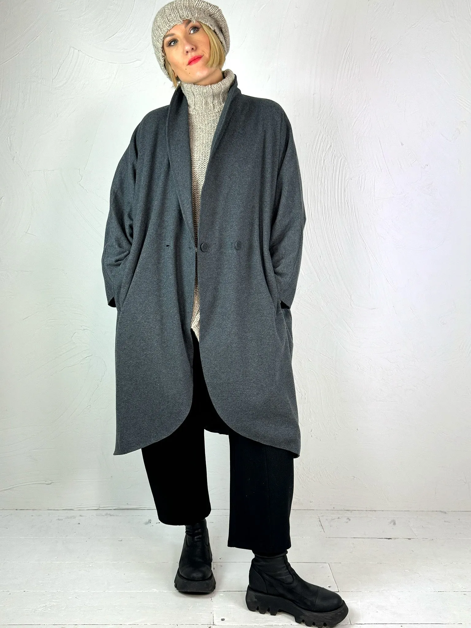 Lurdes Bergada Oversized Fleece Coat 470 - 2 Colours