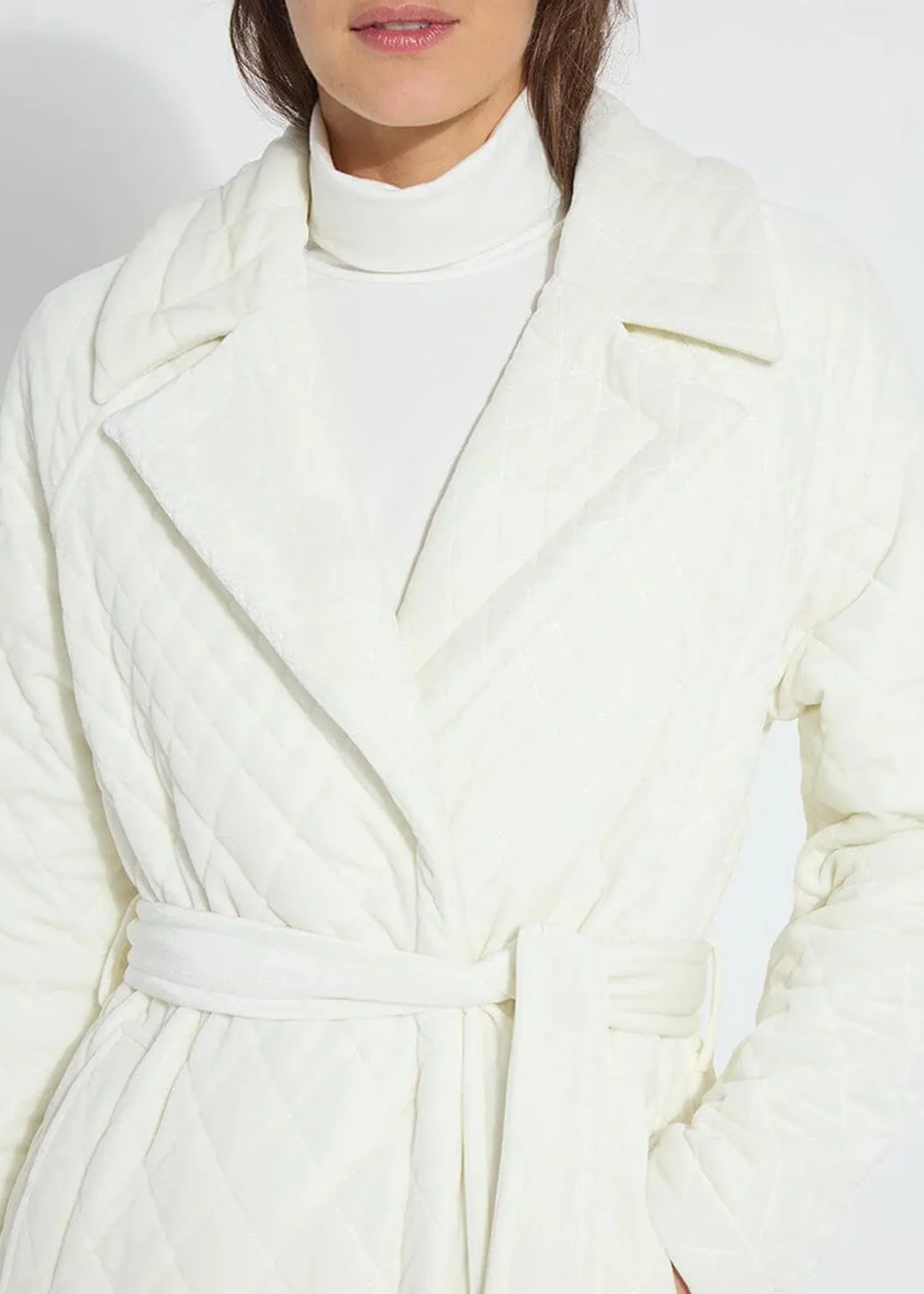 Lysse Starla Quilted Velvet Trench Coat - MD