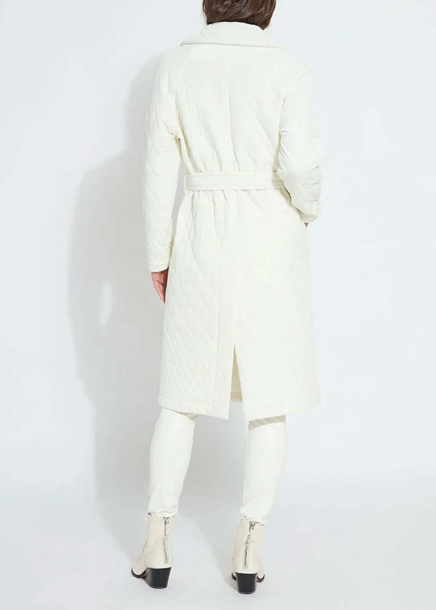 Lysse Starla Quilted Velvet Trench Coat - MD