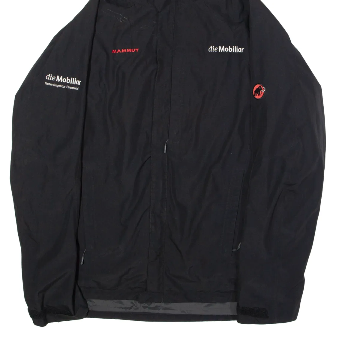 MAMMUT Tie Mobiliar 2 in 1 Mens Coat Black Hooded XL