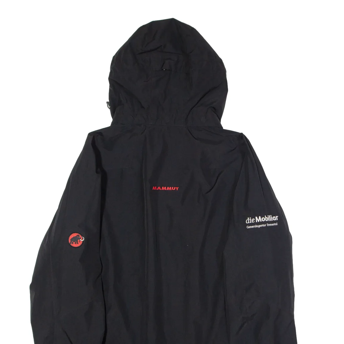 MAMMUT Tie Mobiliar 2 in 1 Mens Coat Black Hooded XL