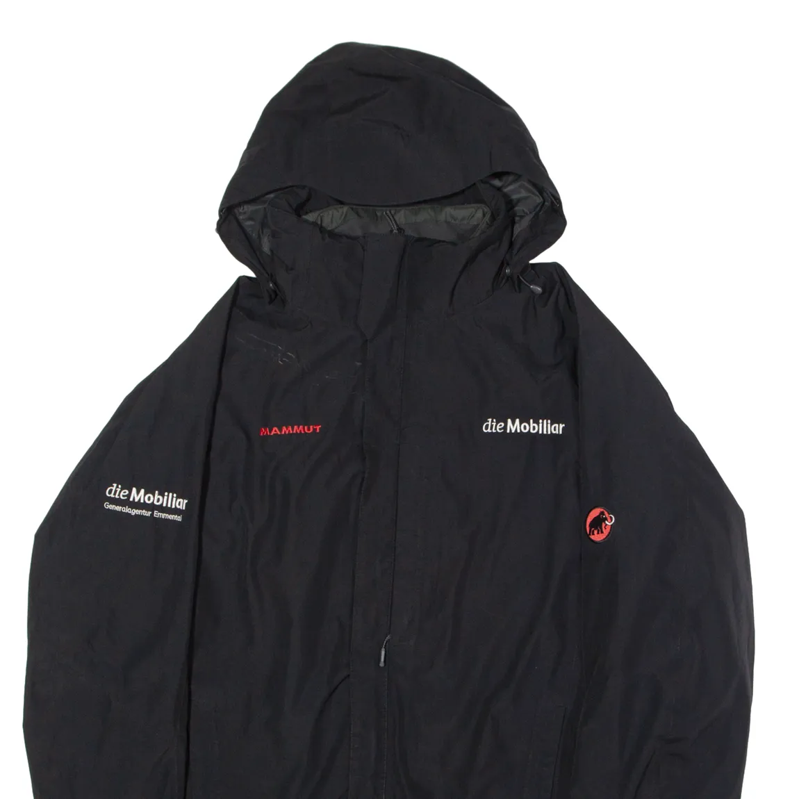 MAMMUT Tie Mobiliar 2 in 1 Mens Coat Black Hooded XL