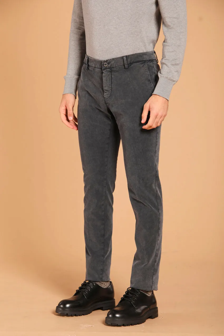 Milano Essential men's chino pants in gabardine  stretch with special washing effect extra slim fit
