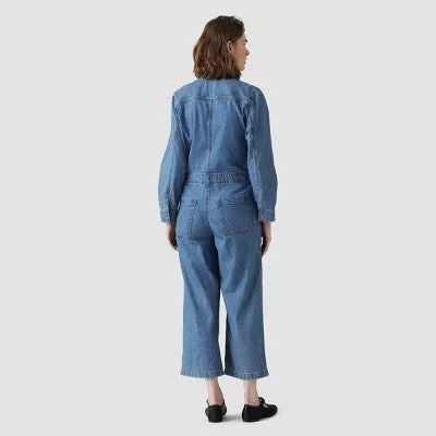 New - Levi's Women's Long Sleeve Heritage Jumpsuit