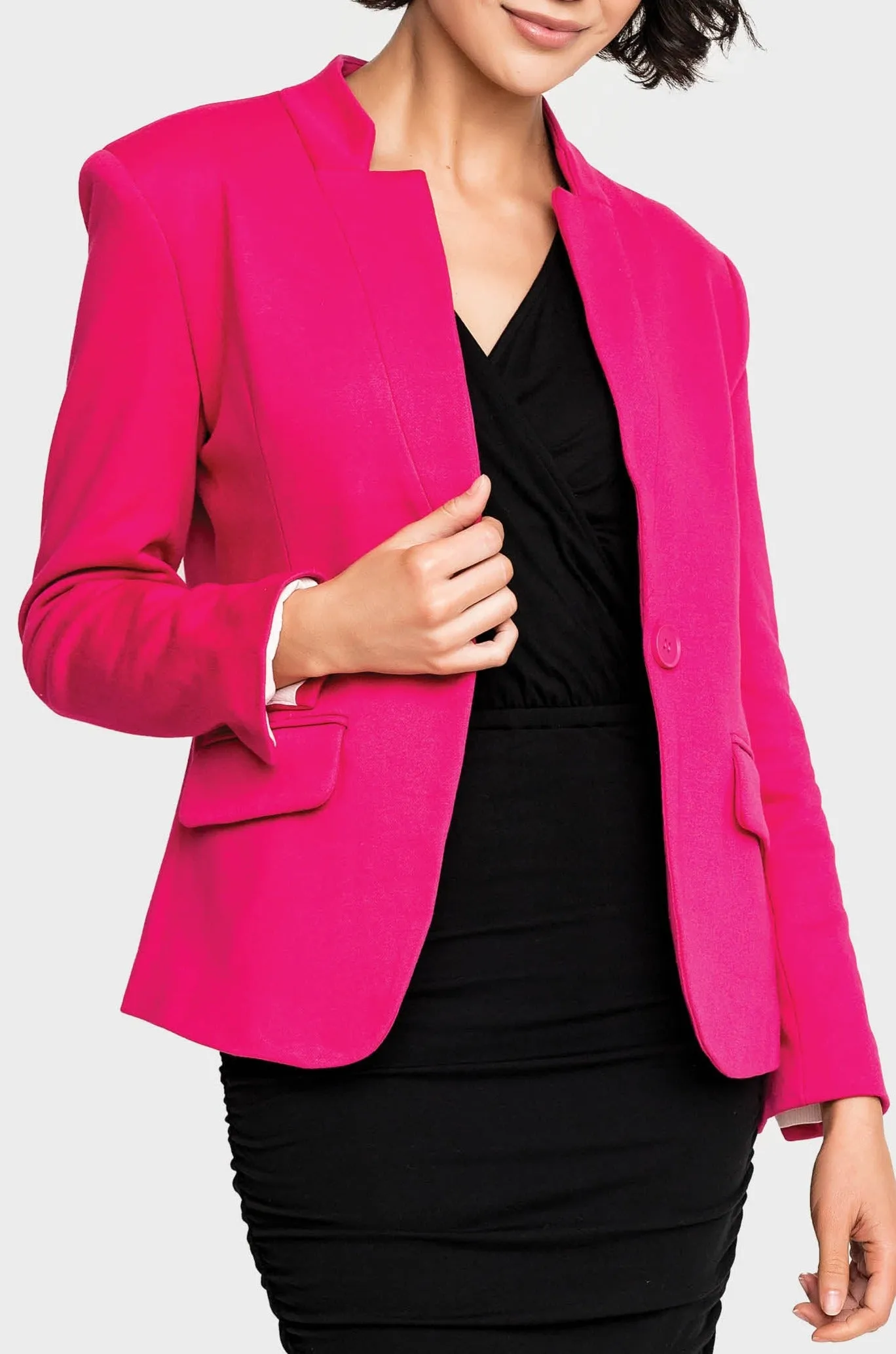 Notch Collar Blazer