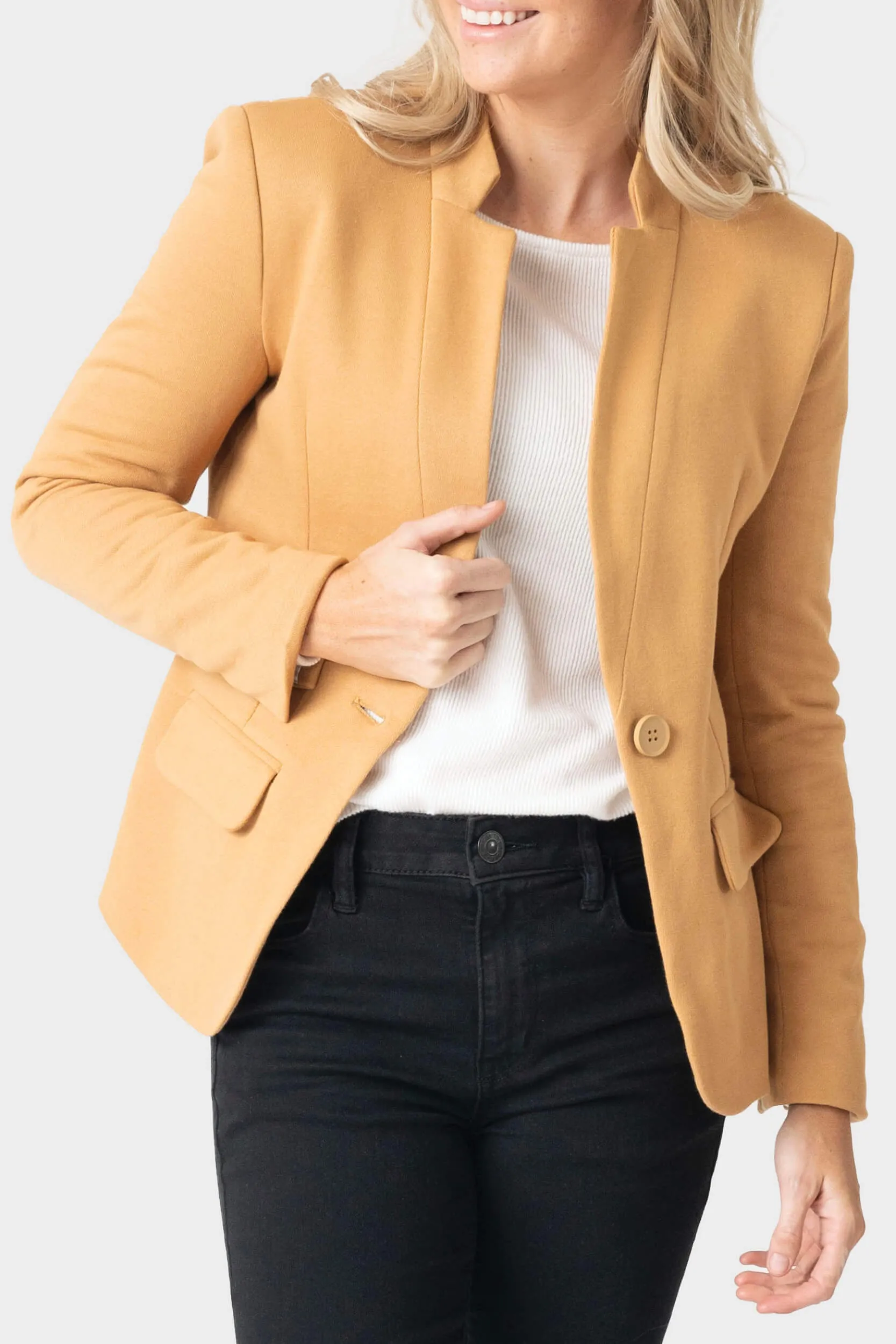 Notch Collar Blazer