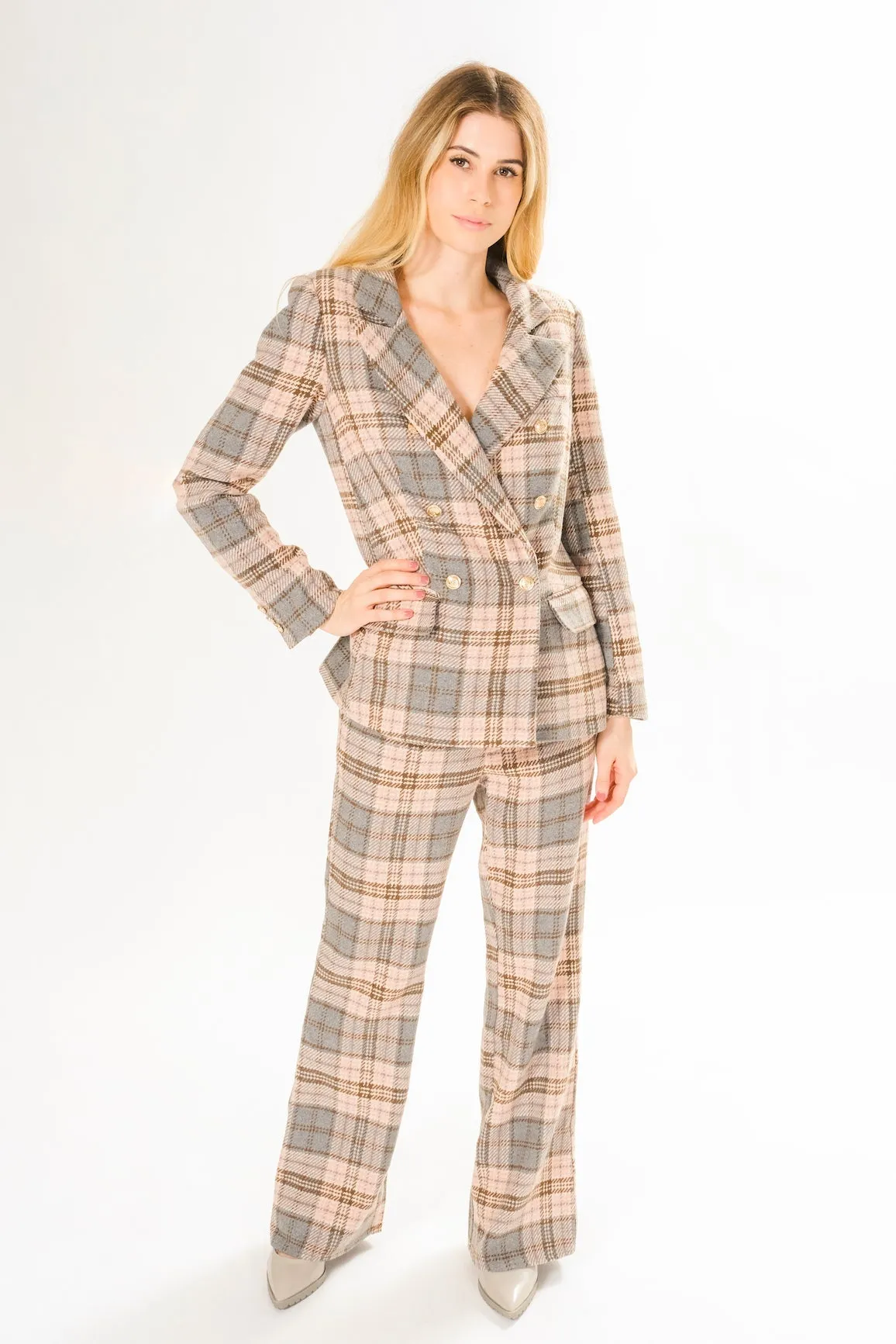 OLIVIA PLAID PANT