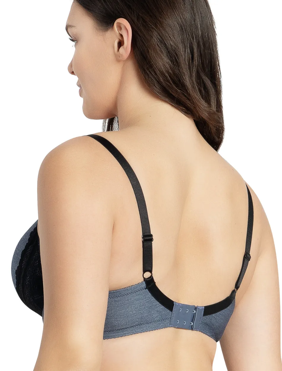 Parfait Casey Plunge Molded Underwire Bra, Denim | Dark Blue Denim Parfait Casey | New Parfait Casey