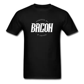Powered By Bacon & Coffee Men's Funny T-Shirt