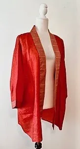 Short Silk Jacket Turns Any Outfit Into A Designer Look.