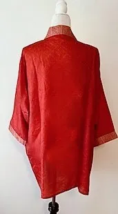 Short Silk Jacket Turns Any Outfit Into A Designer Look.