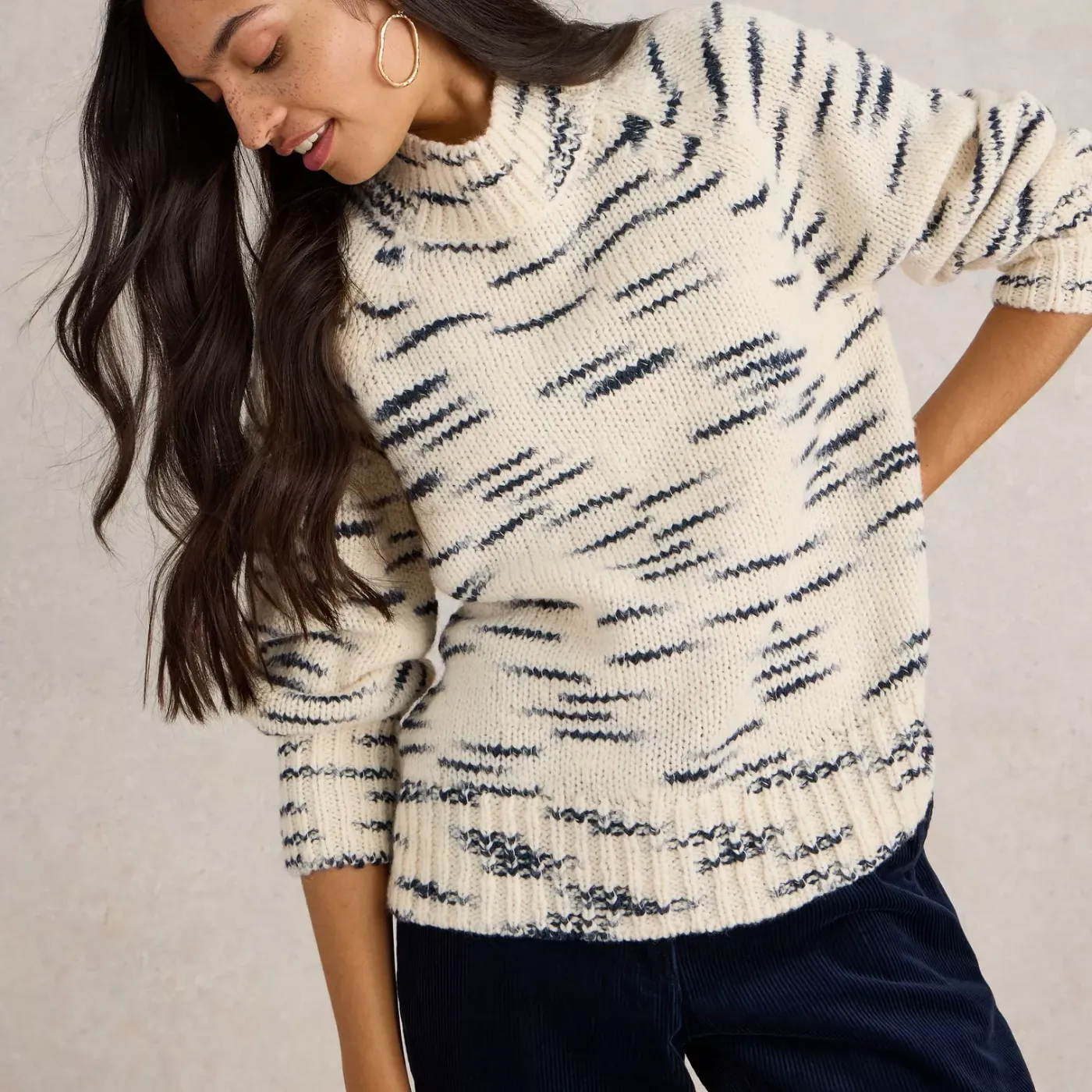 Spacedye High Neck Jumper