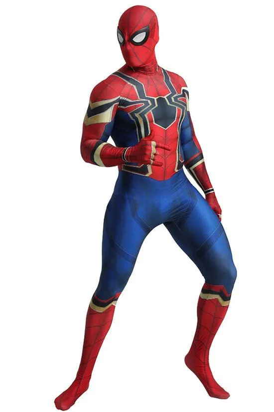 Spider-man Peter B Parker Halloween Party Cosplay Costume Zentai Jumpsuit