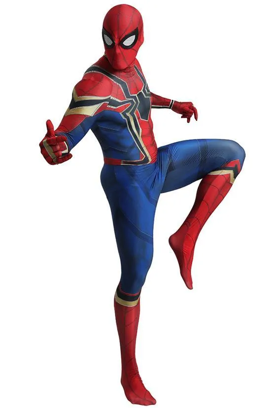 Spider-man Peter B Parker Halloween Party Cosplay Costume Zentai Jumpsuit