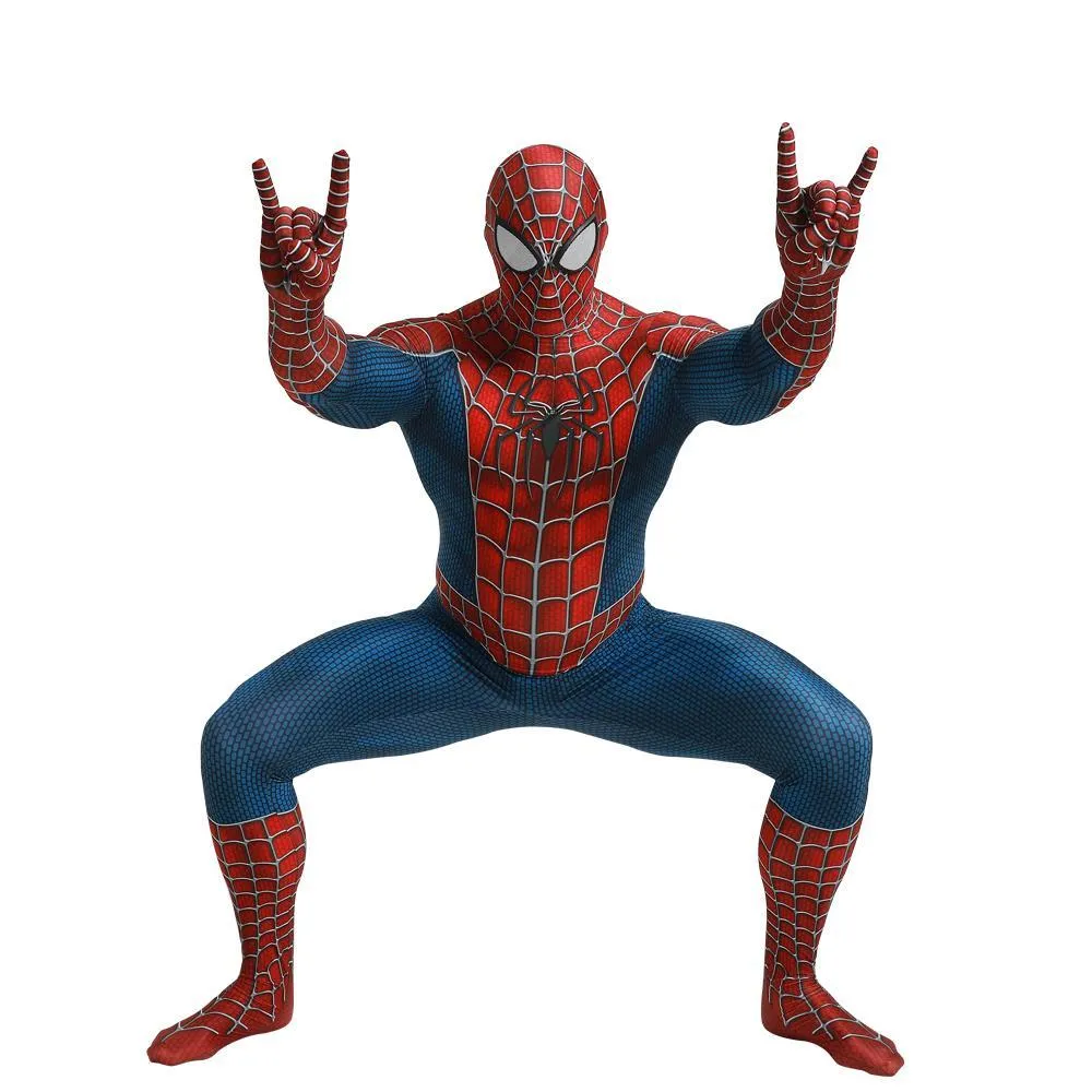 Spider-Man Tony Halloween Cosplay Costume Zentai Jumpsuit