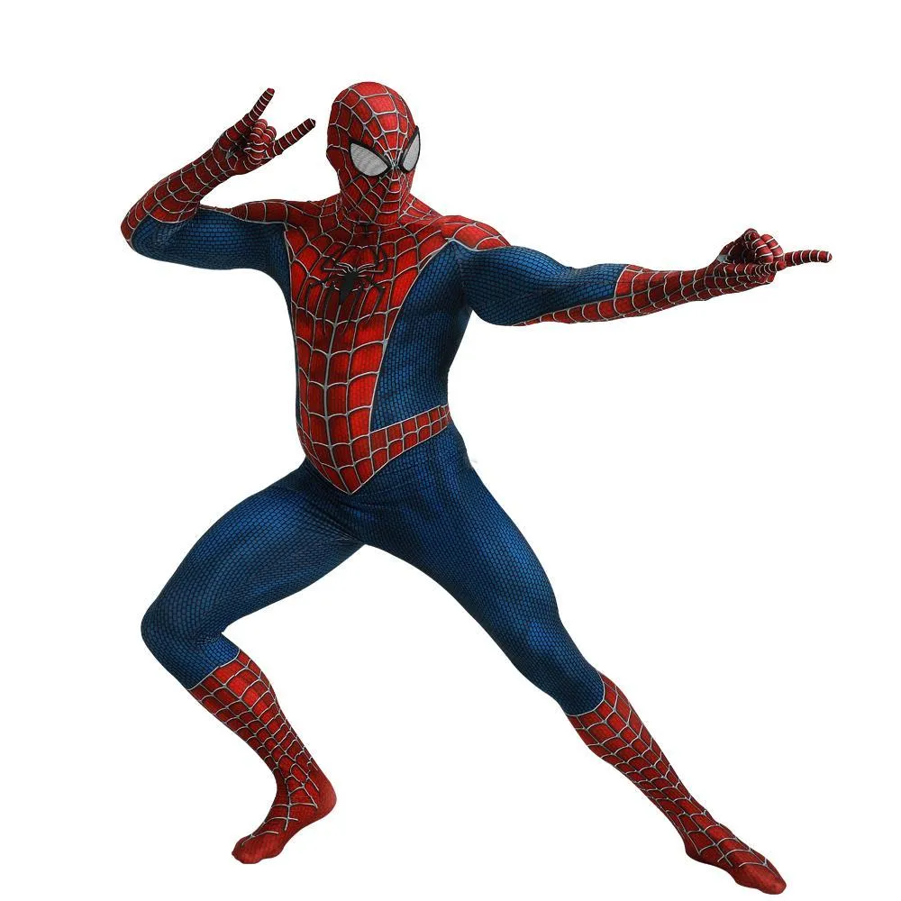 Spider-Man Tony Halloween Cosplay Costume Zentai Jumpsuit