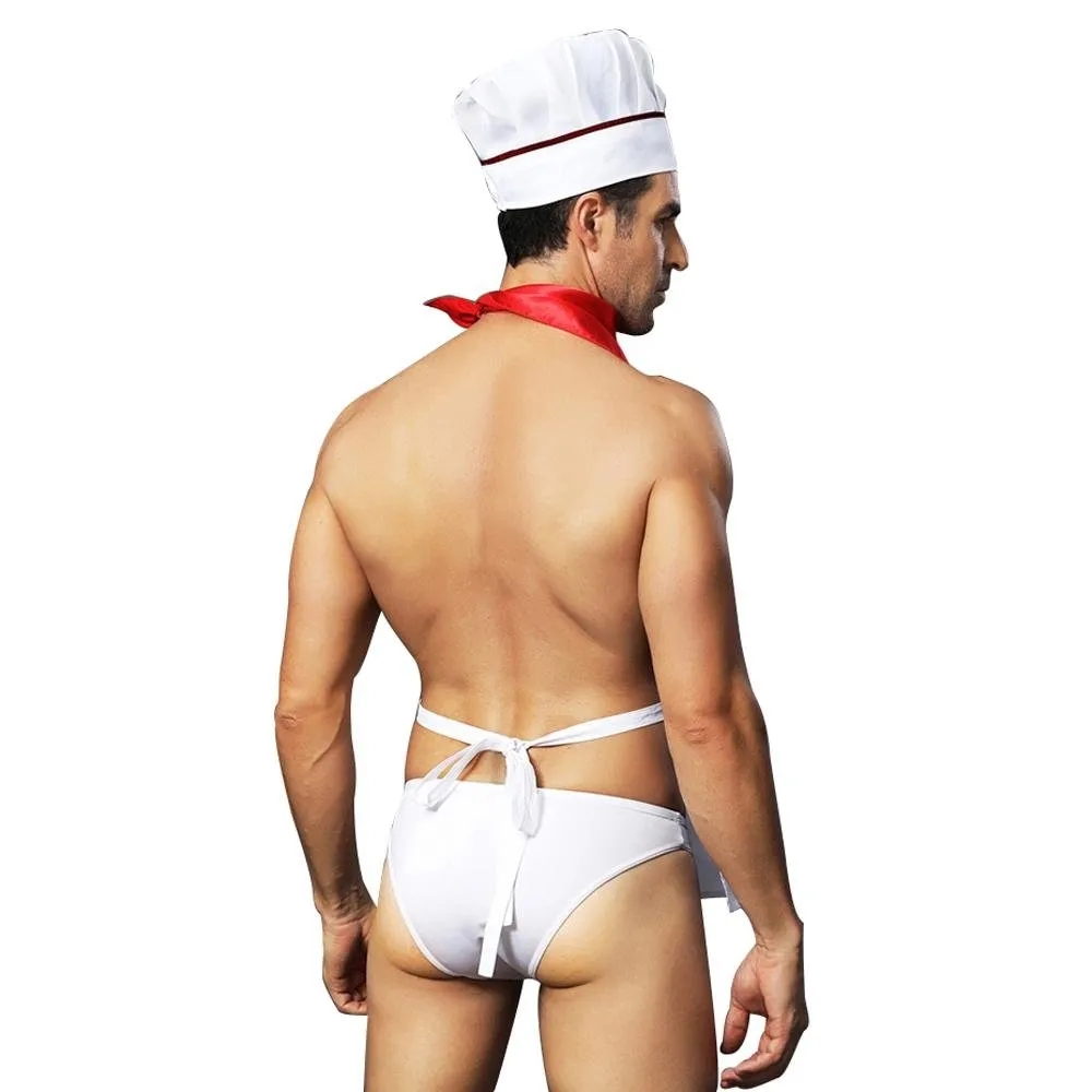 Stag Do Party Fancy Dress Costume Chef Servant For Men